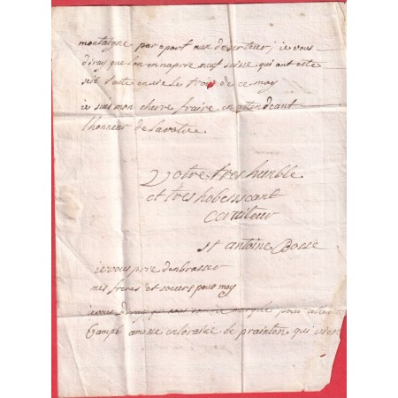 MARQUE DE PERPIGNAN PYRENEES ORIENTALES LN°2 1732 POUR LE DORAT HAUTE VIENNE MENTION EN LIMOUSIN