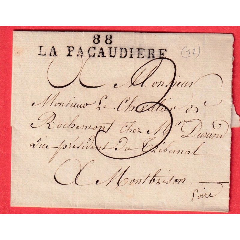 MARQUE 88 LA PACAUDIERE LOIRE POUR MONTBRISON