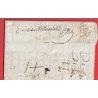 DEBOURSE MANUSCRIT DEB DE VILLENEUVE D'AGEN 1786 LN°7 INDICE 20 REEXP PENNE D'AGENNOIS