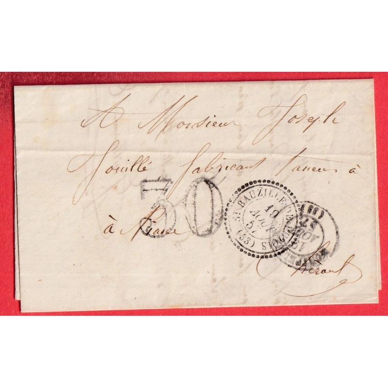 CAD TYPE 22 ST BAUZILLE DE PUTOIS HERAULT 1857 INDICE 11