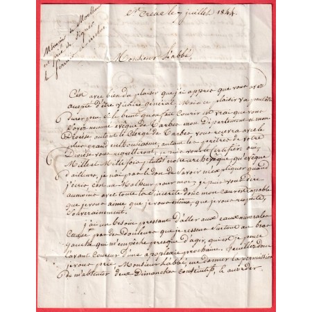 CAD TYPE 13 ST CLAR GERS + PP ROUGE 1844 AUCH INDICE 10