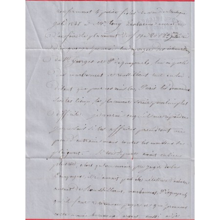 N°22 GC 3625 ST GEORGES D'ORQUES HERAULT CAD TYPE 22 RETOUR ENVOYEUR EN ROUGE 3219 ROUEN SEINE INFERIEURE