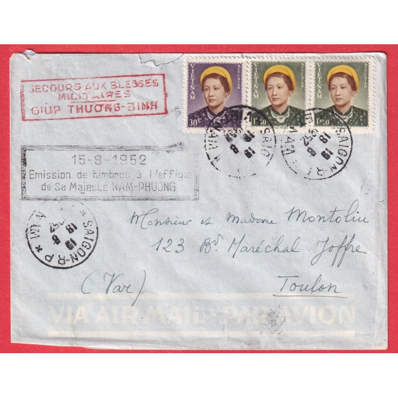 SAIGON VIETNAM 1952 POUR TOULON