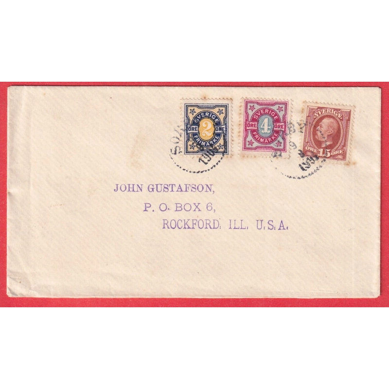 SUEDE SWEDEN SORBY 1904 ROCKFORD ILLINOIS ETATS UNIS USA