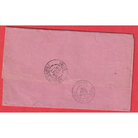 FRANCHISE TAXEE DOYEN FACULTE DE LETTRES PARIS TAXE 15C VERT TYPE DUVAL CONVOCATION BACCALAUREAT 1899 NEUILLY