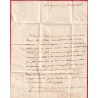 CURSIVE GRATTEE 33 FRONTIGNAN HERAULT 1835 CAD TYPE 12 ROUGE + PP EN ROUGE