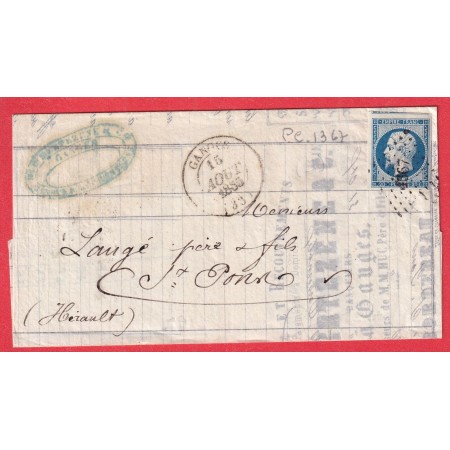 N°14 CAD TYPE 14 GANGES HERAULT PC 1367 ST PONS INDICE 14