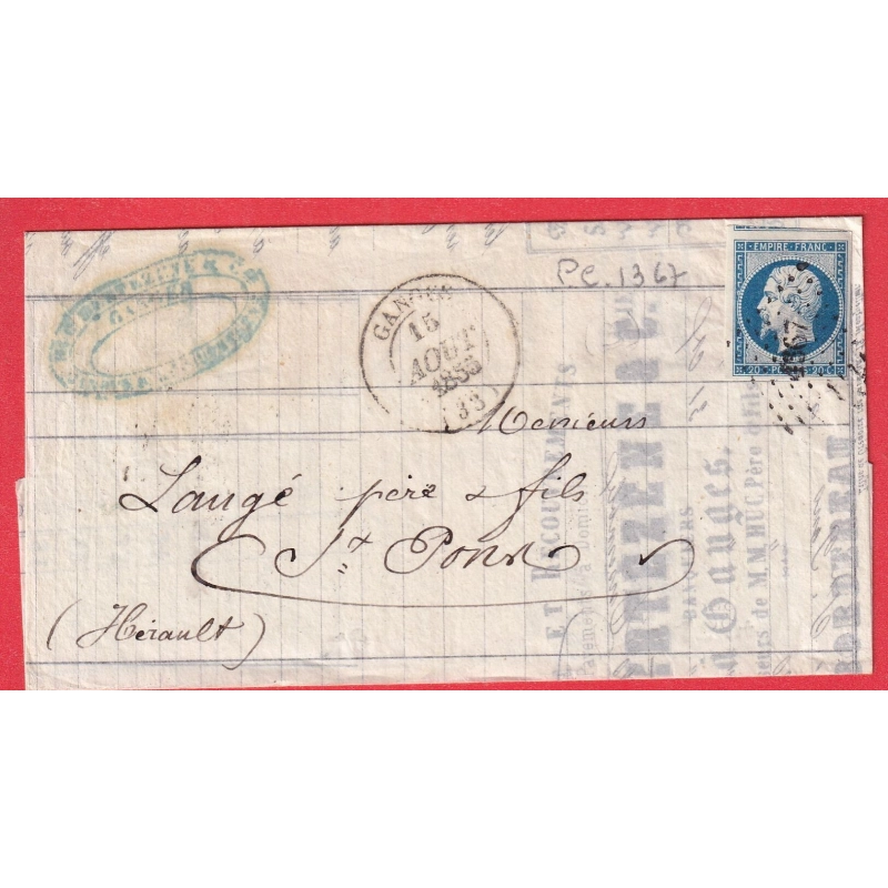 N°14 CAD TYPE 14 GANGES HERAULT PC 1367 ST PONS INDICE 14