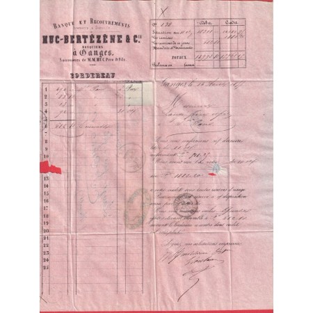 N°14 CAD TYPE 14 GANGES HERAULT PC 1367 ST PONS INDICE 14