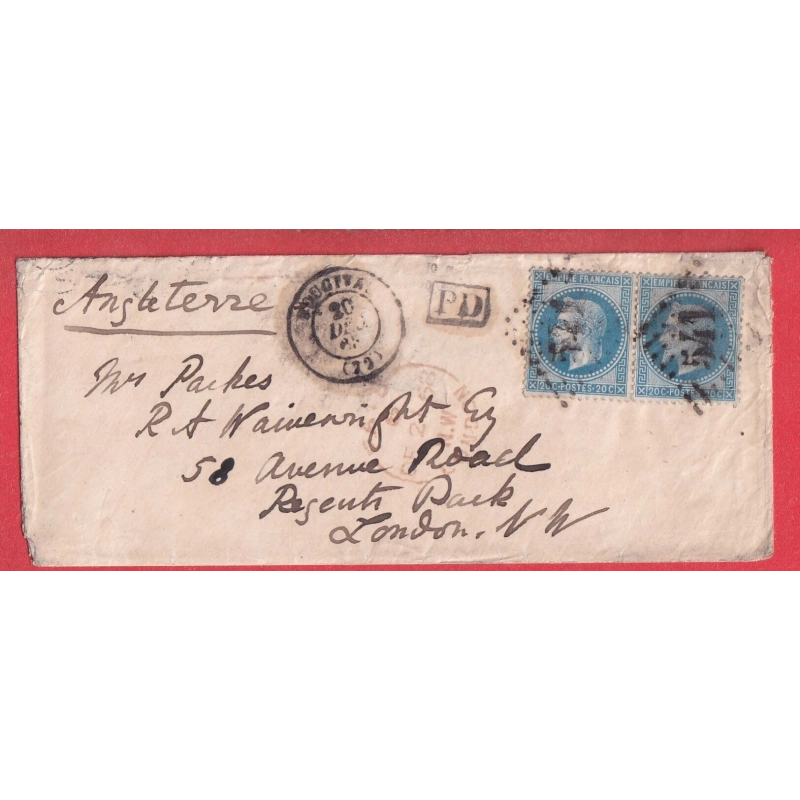 N°29 PAIRE GC 541 BOUGIVAL SEINE ET OISE LONDRES LONDON ANGLETERRE