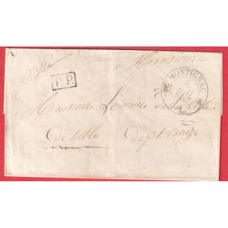 CAD TYPE 12 MONTIGNAC HERAULT + PP NOIR 1847 TULLE CORREZE INDICE 11