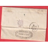 MARQUE ROUGE PAYS OUTREMER PAR LE HAVRE 1829 BALTIMORE USA ACHEMINE FORWARDED NEW YORK POUR BORDEAUX
