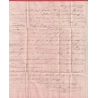 MARQUE ROUGE PAYS OUTREMER PAR LE HAVRE 1829 BALTIMORE USA ACHEMINE FORWARDED NEW YORK POUR BORDEAUX