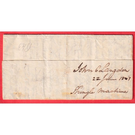 TROY ETATS UNIS USA ETATS DE NEW YORK 1843