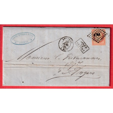 N°16 PC 1761 LORIENT ILLE ET VILAINE APRES LE DEPART POUR ANGERS