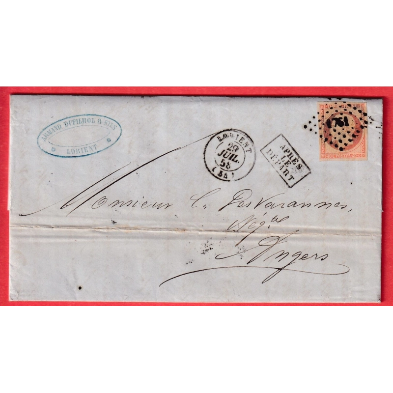 N°16 PC 1761 LORIENT ILLE ET VILAINE APRES LE DEPART POUR ANGERS