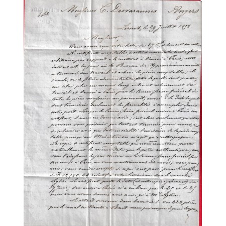 N°16 PC 1761 LORIENT ILLE ET VILAINE APRES LE DEPART POUR ANGERS