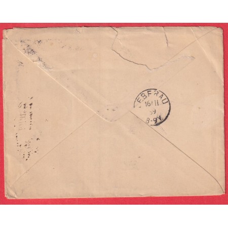 N°97 PAIRE INTERPANNEAU PARIS BD MALESHERBES LIEPVRE HAUT RHIN ALSACE 1889 ALLEMAGNE 1889