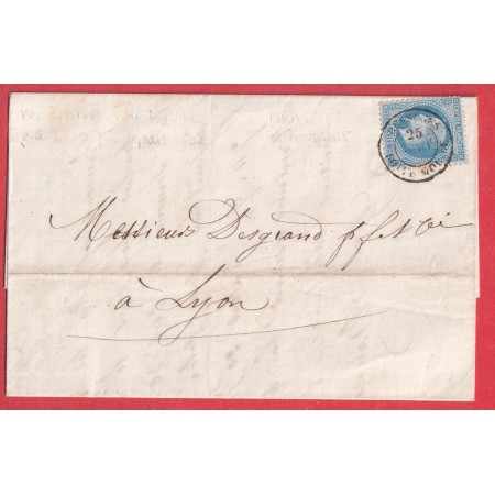 N°29 CAD TYPE 15 BESSEGES BOITE MOBILE GARD POUR LYON TEXTE ALAIS ALES