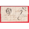 CURSIVE 45 PRAYSSAS LOT ET GARONNE 1850 TAXE 2 FABRICATION LOCALE POUR BORDEAUX INDICE 14