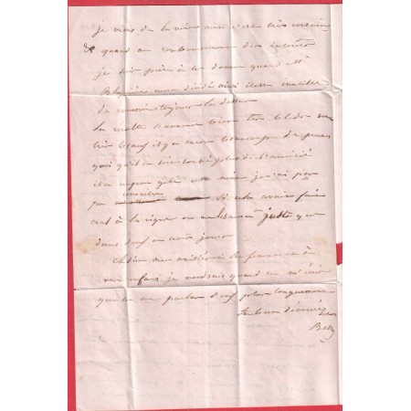 CURSIVE 45 PRAYSSAS LOT ET GARONNE 1850 TAXE 2 FABRICATION LOCALE POUR BORDEAUX INDICE 14