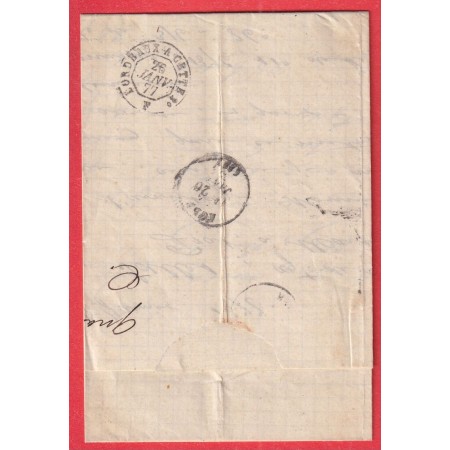 N°65 77 CAPESTANG HERAULT BOITE RURALE B QUARANTE POUR MARSEILLAN NOILLY PRAT MARSEILLE