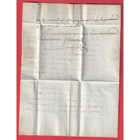 MARQUE 73 PONTHIERRY SEINE ET MARNES 1793 TEXTE DE MONTGERMON POUR GAP NON SIGNALE EN NOIR PAR POTHION