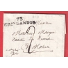 MARQUE 73 CHATEAU LANDON SEINE ET MARNE 1816 POUR MELUN INDICE 10