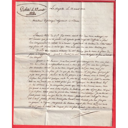 MARQUE 70 LA MAISON BLANCHE SAONE ET LOIRE 1813 ROUEN SEINE INFERIEURE INDICE 16