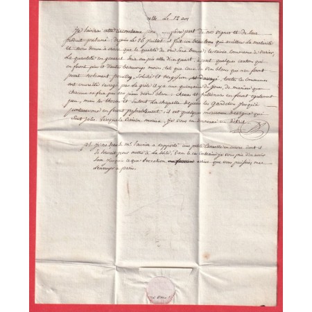 MARQUE 70 LA MAISON BLANCHE SAONE ET LOIRE 1813 ROUEN SEINE INFERIEURE INDICE 16