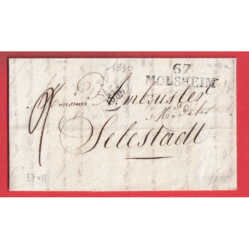 MARQUE 67 MOLSHEIM BAS RHIN SELESTAT 37X11 1830 INDICE 16