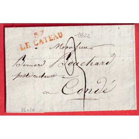 MARQUE 57 LE CATEAU NORD POUR CONDE 1822 INDICE 11