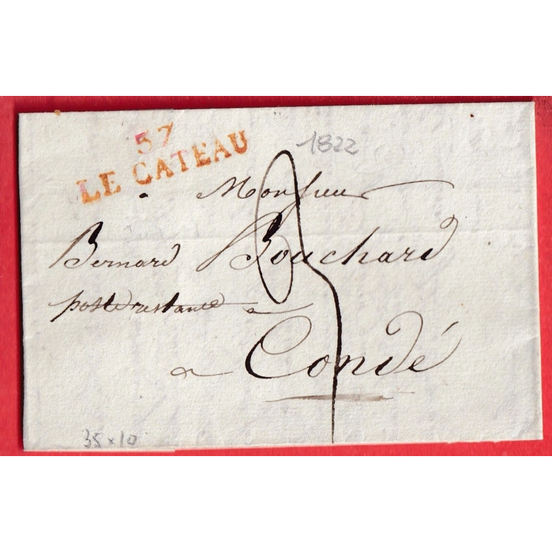 MARQUE 57 LE CATEAU NORD POUR CONDE 1822 INDICE 11