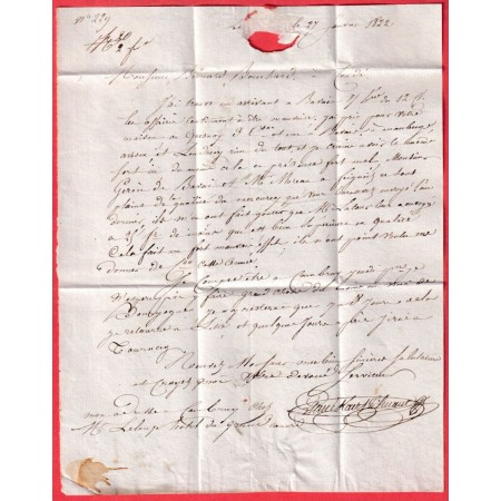 MARQUE 57 LE CATEAU NORD POUR CONDE 1822 INDICE 11