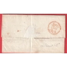 MARQUE 79 BOURBON VENDEE EN ROUGE 1814 POUR PARIS INDICE 15 LA ROCHE SUR YON