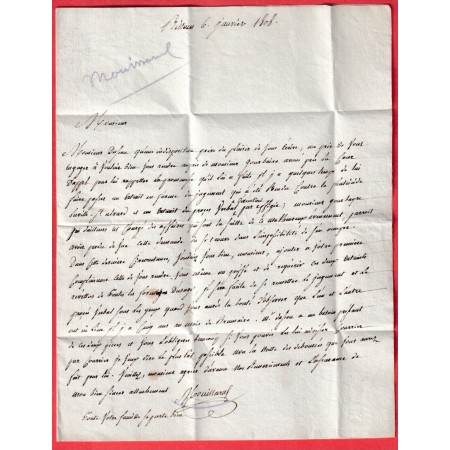 MARQUE P62P BILLOM PUY DE DOME 1808 POUR RIOMS INDICE 17