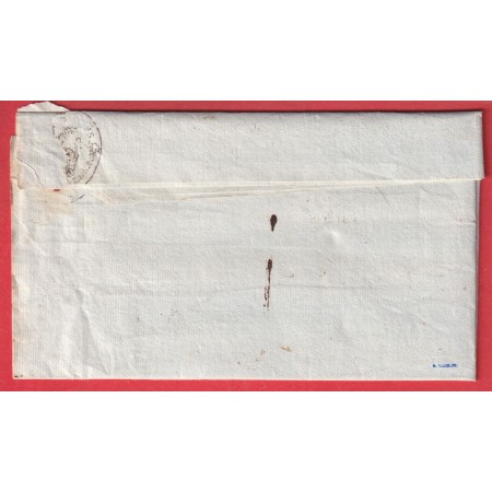 MARQUE BOLOGNA ITALIE ITALIA 1807 FRANCHISE BARADERE COMMISSAIRE DES GUERRES POUR HOSPICE IMOLA