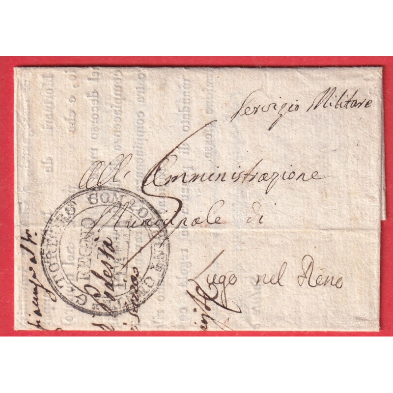 FRANCHISE HOPITAL MILITAIRE MILAN MILANO ITALIE ITALIA LUGO NEL RENO 1807 OSPEDALE MILTARE DI MILANO