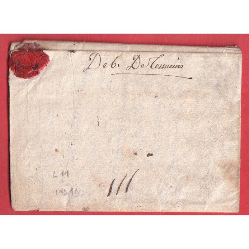 DEBOURSE MANUSCRIT TONNEINS LOT ET GARONNE LN°11 1759 TEXTE CAMARSAC GIRONDE REXXP BERGERAC DORDOGNE INDICE 19