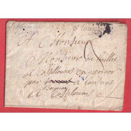 DEBOURSE MANUSCRIT TONNEINS LOT ET GARONNE LN°11 1759 TEXTE CAMARSAC GIRONDE REXXP BERGERAC DORDOGNE INDICE 19