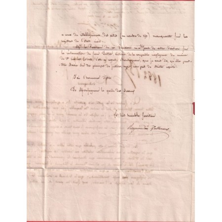 MARQUE 83 SAINT BRIS YONNE 1829 POUR PARIS INDICE 14