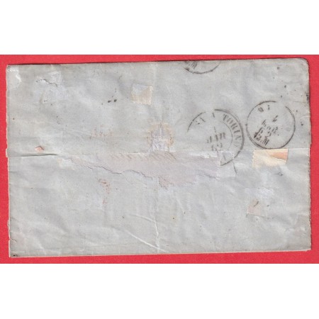 N°16 PC 441 BORDEAUX GIRONDE POUR MILAN ITALIE 1862