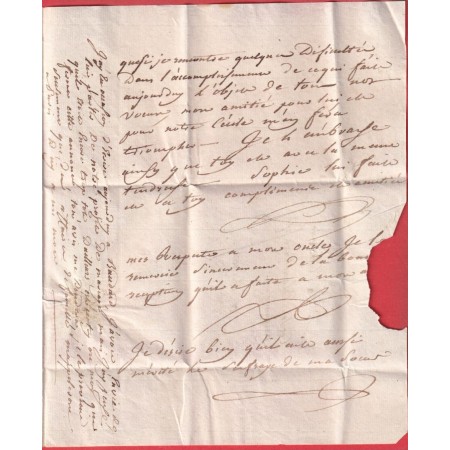 MARQUE ARMEE HOLLANDE TROUPE FRANCAISE LA HAYE AN7 1799 ANGERS MAINE ET LOIRE