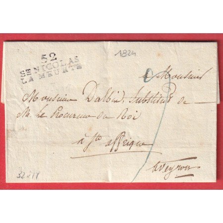 MARQUE 52 ST NICOLAS LA MEURTHE ET MOSELLE 1824 ST AFFRIQUE AVEYRON EMPLOI TARDIF INDICE 10