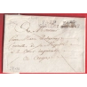 MARQUE P47P CHOLLET MAINE ET LOIRE 1811 POUR ANGERS CACHET ESSAI EN ARRIVEE INDICE 10