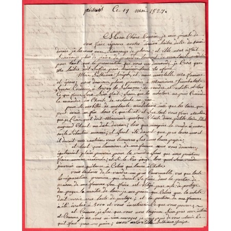 MARQUE P89P PERTUIS VAUCLUSE 1827 PESMES HAUTE SAONE INDICE 13