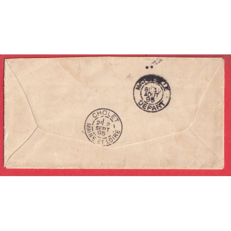 CORPS EXPEDITIONNAIRE MADAGASCAR 1895 POUR CHOLLET MAINE ET LOIRE