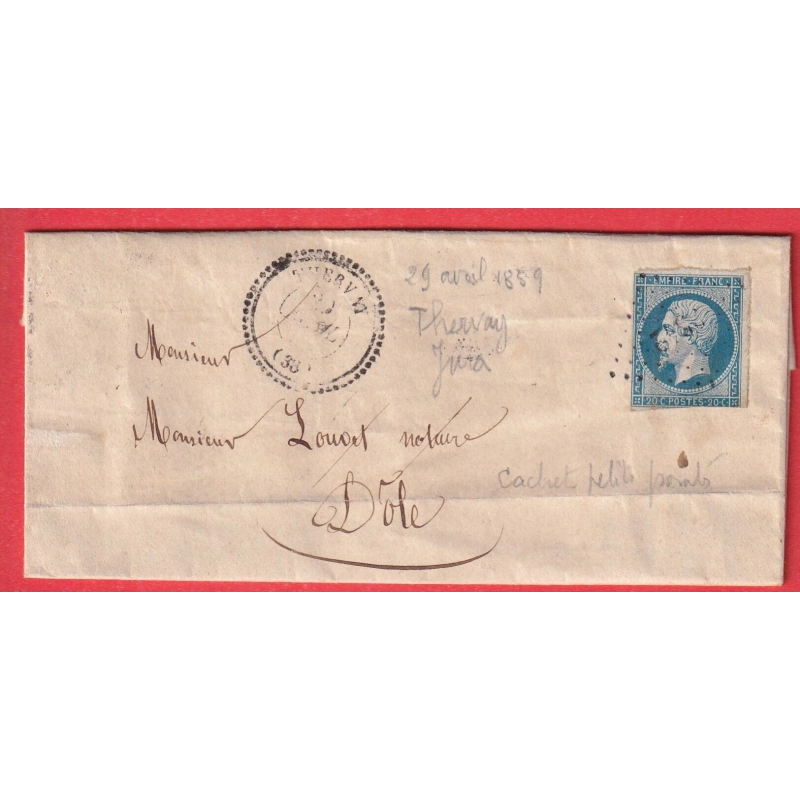 N°14 PC 3342 THERVAY JURA CAD TYPE 22 POUR DOLE INDICE 13