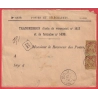 N°96 PAIRE LETTRE RECOMMANDEE LONS LE SAULNIER JURA 1899 POUR DOLE JURA