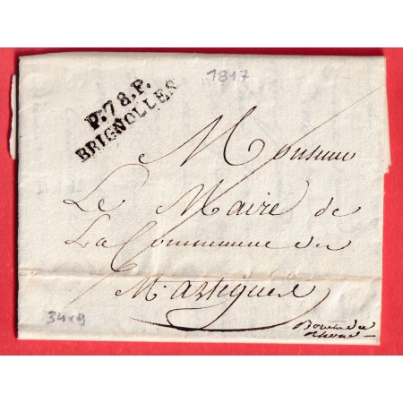 MARQUE P78P BRIGNOLLES VAR 1817 POUR MARTIGUES BOUCHES DU RHONE 34X9 INDICE 12